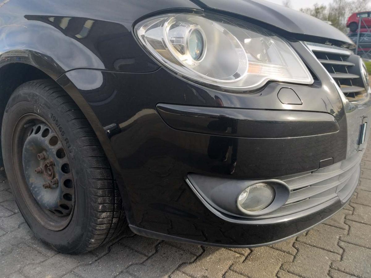 VW Touran 1T original Sto&szlig;stange Stossf&auml;nger vorn LC9X Deepblack Facelift Bj.2008